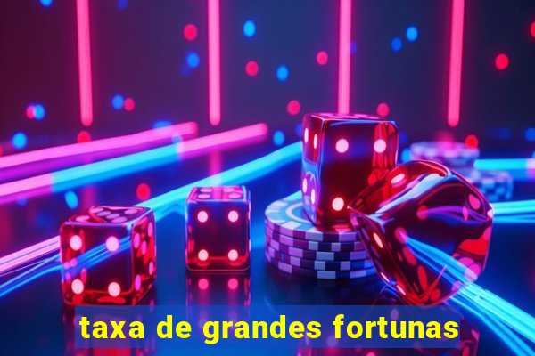 taxa de grandes fortunas