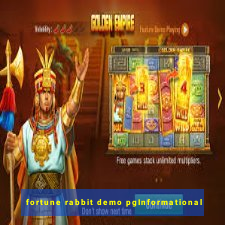 fortune rabbit demo pgInformational