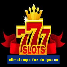 climatempo foz do iguaçu