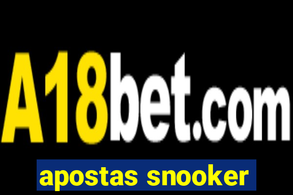 apostas snooker