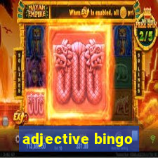 adjective bingo