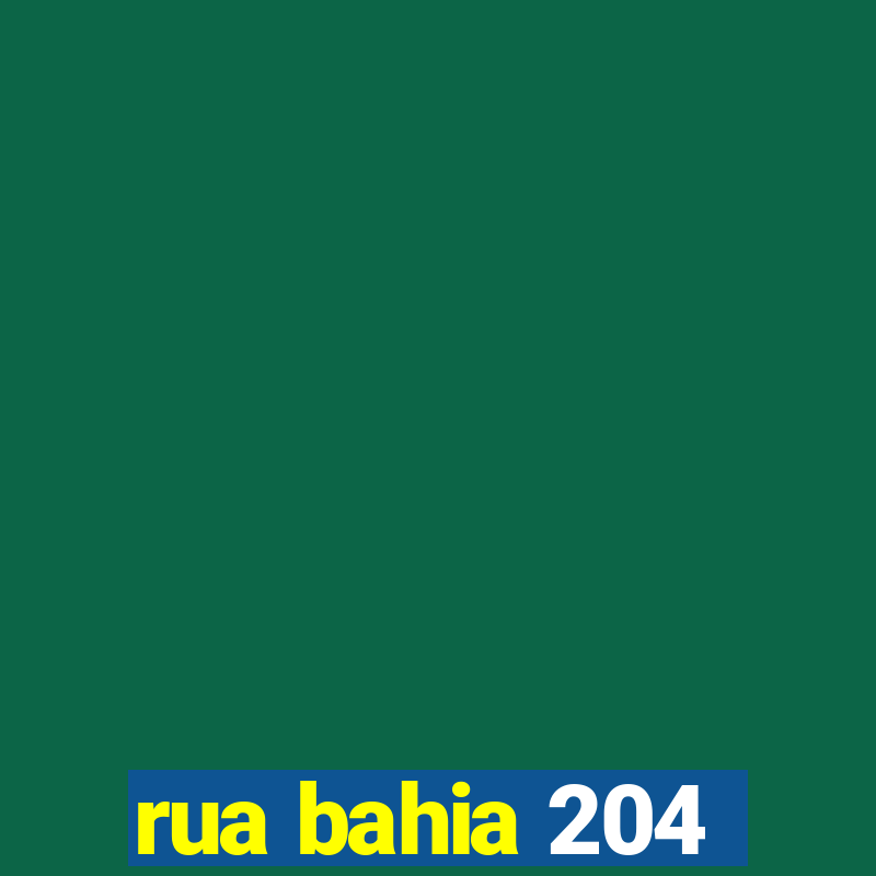 rua bahia 204