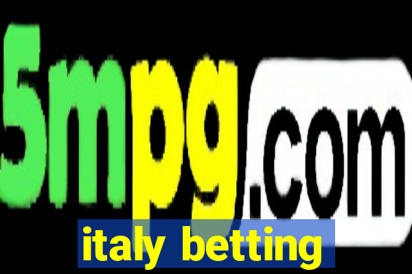 italy betting