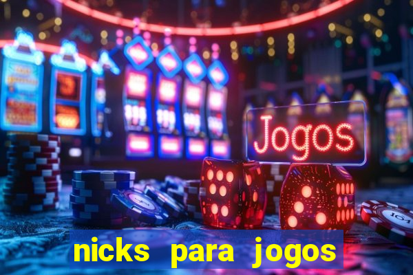 nicks para jogos de tiro