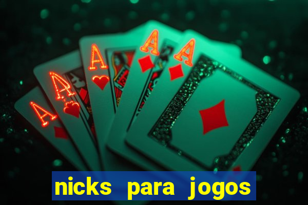 nicks para jogos de tiro