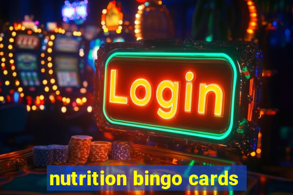 nutrition bingo cards