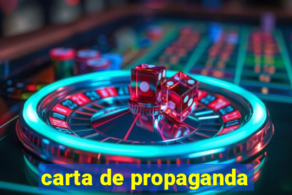 carta de propaganda