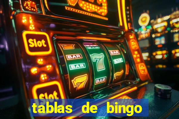 tablas de bingo para imprimir en excel