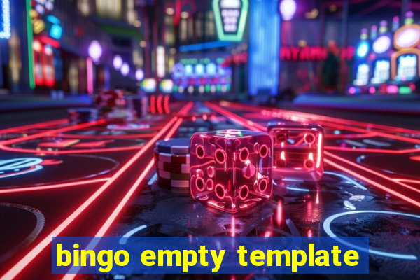 bingo empty template