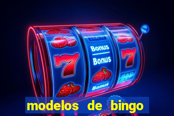 modelos de bingo para imprimir