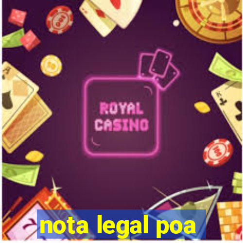 nota legal poa