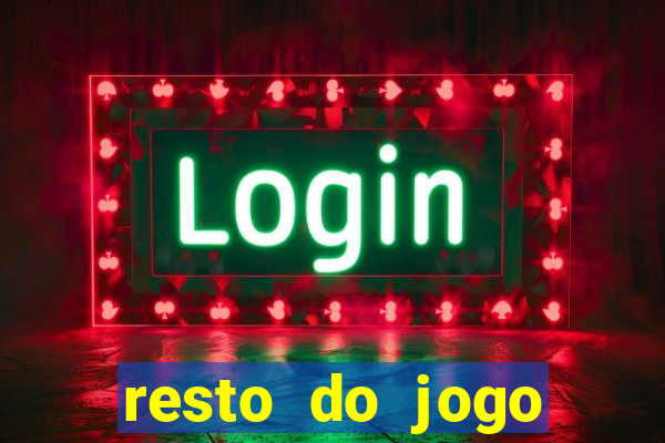 resto do jogo placar atual