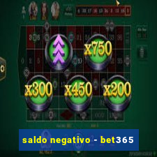 saldo negativo - bet365