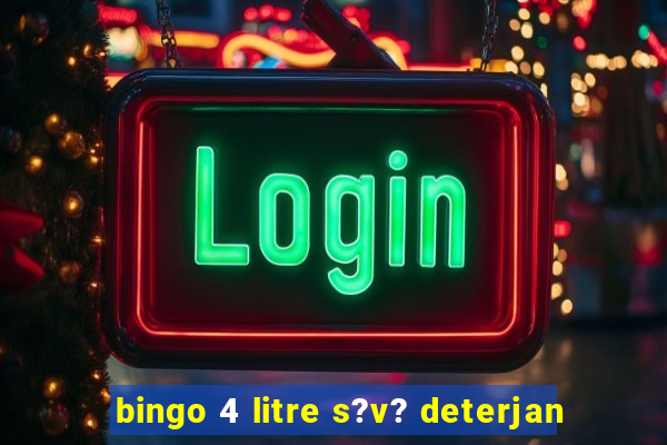 bingo 4 litre s?v? deterjan