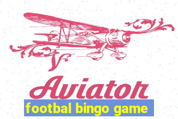 footbal bingo game