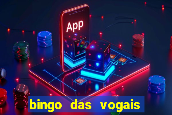 bingo das vogais colorido para imprimir