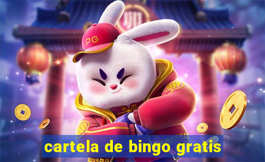 cartela de bingo gratis