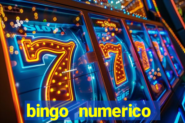 bingo numerico educa??o infantil