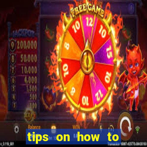 tips on how to win playing slot machines