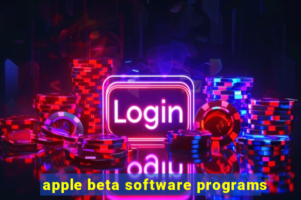 apple beta software programs