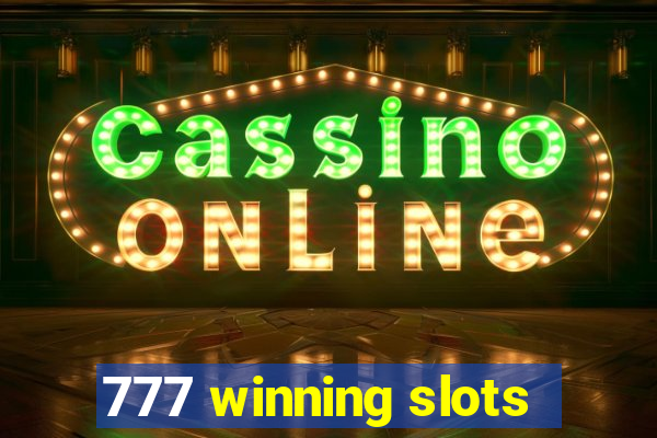 777 winning slots