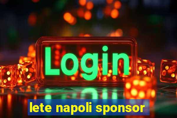 lete napoli sponsor