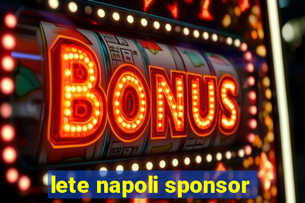 lete napoli sponsor