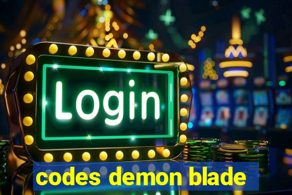 codes demon blade