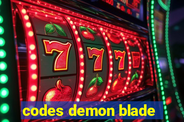 codes demon blade