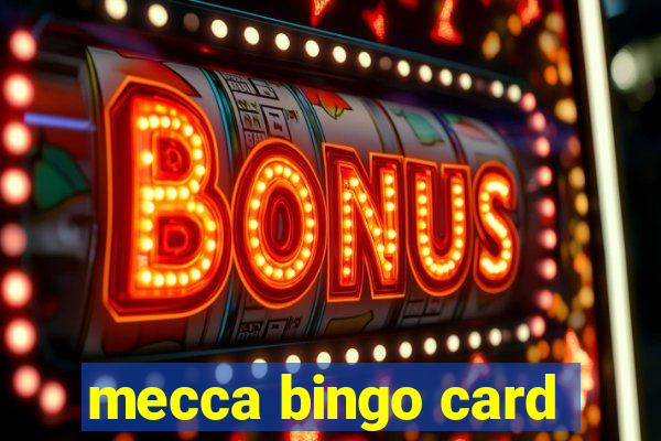 mecca bingo card