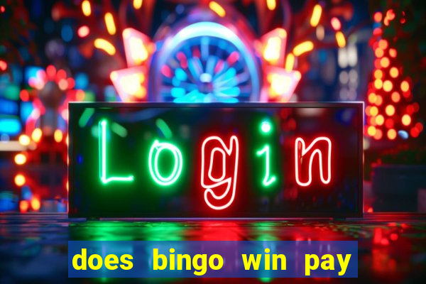 does bingo win pay real money