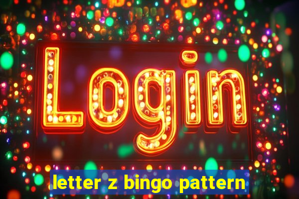 letter z bingo pattern