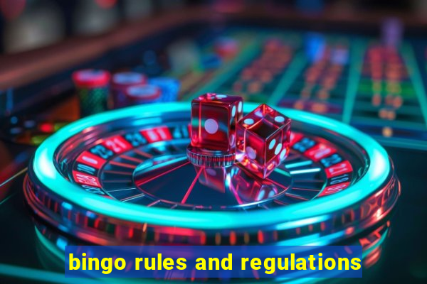 bingo rules and regulations