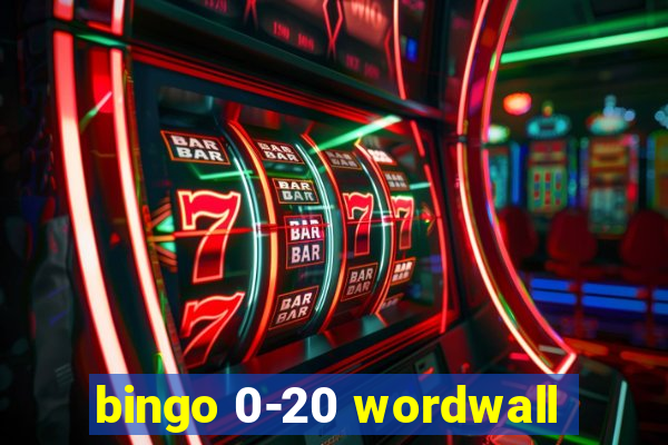 bingo 0-20 wordwall