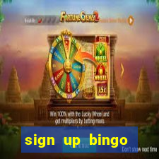 sign up bingo bonus no deposit