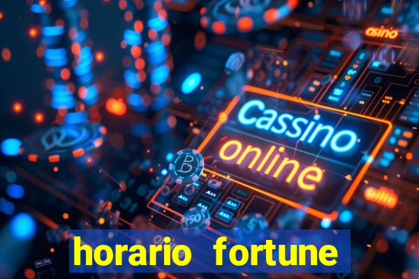 horario fortune tiger hoje