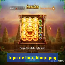 topo de bolo bingo png