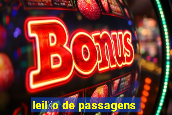 leil茫o de passagens