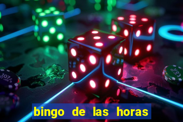 bingo de las horas para imprimir