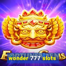 wonder 777 slots