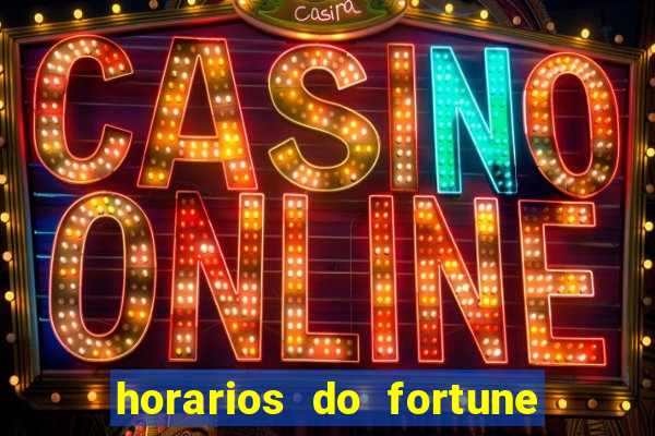 horarios do fortune tiger hoje