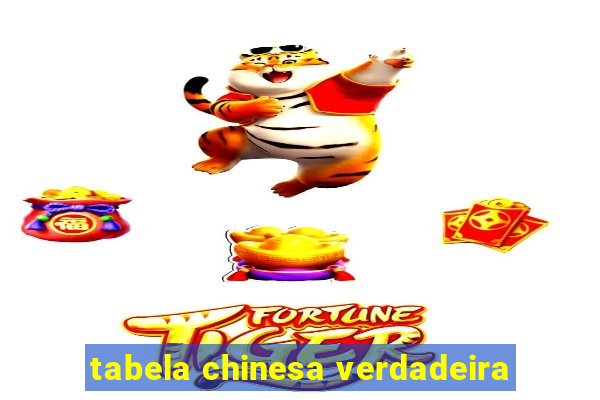 tabela chinesa verdadeira