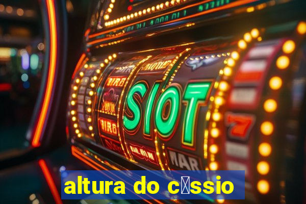 altura do c谩ssio