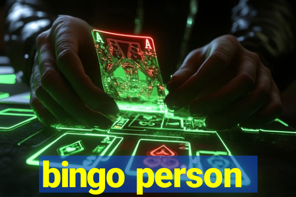 bingo person