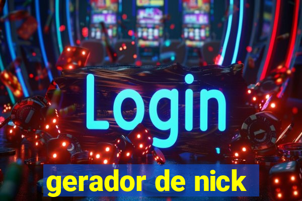 gerador de nick