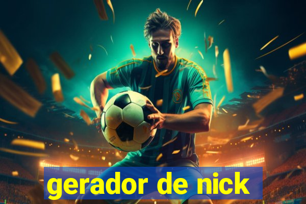 gerador de nick