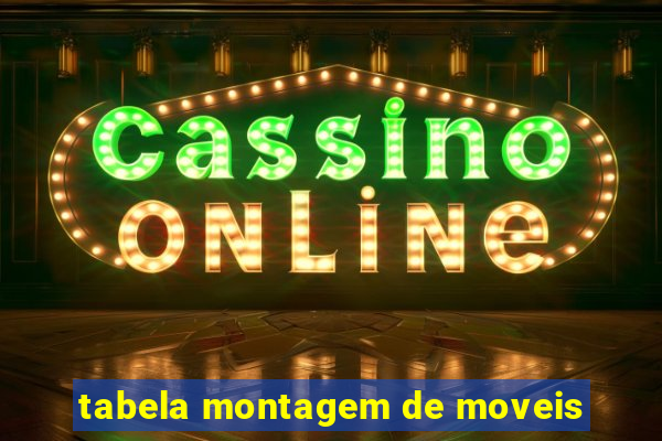 tabela montagem de moveis