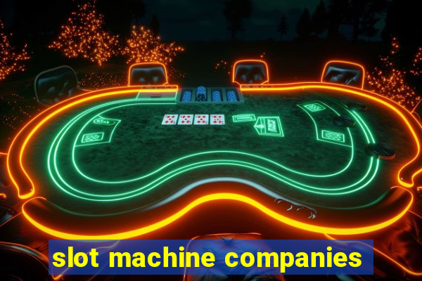 slot machine companies