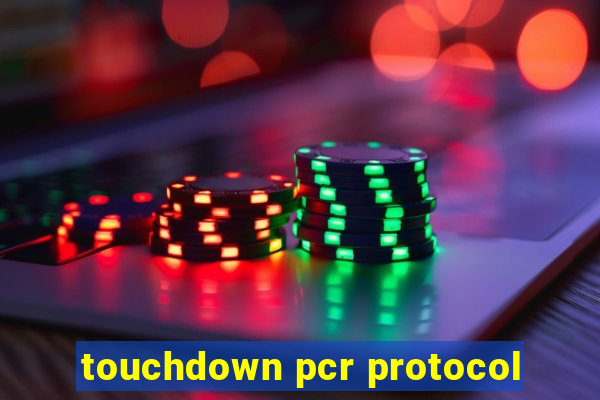 touchdown pcr protocol