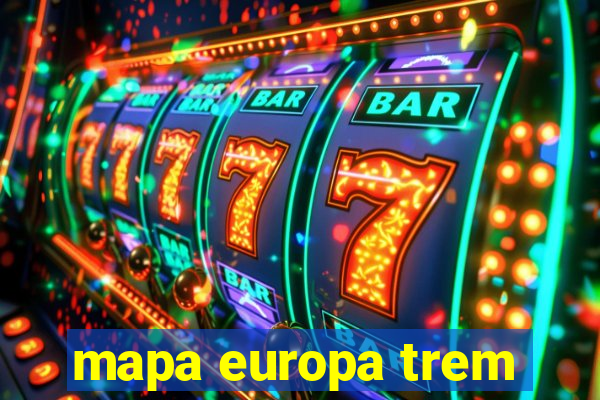 mapa europa trem